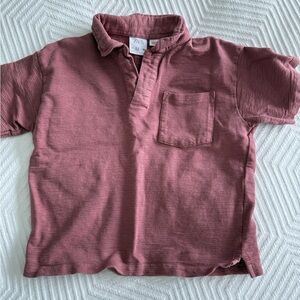 Zara buttoned pullover shirt